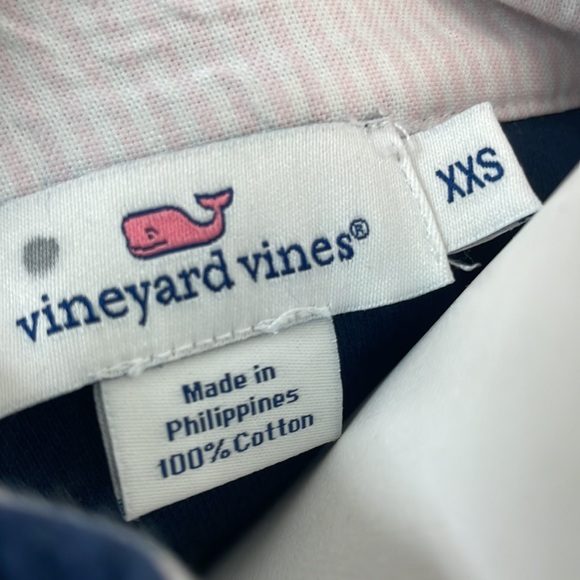 VINEYARD VINES navy blue quarterzip pullover - Picture 5 of 6